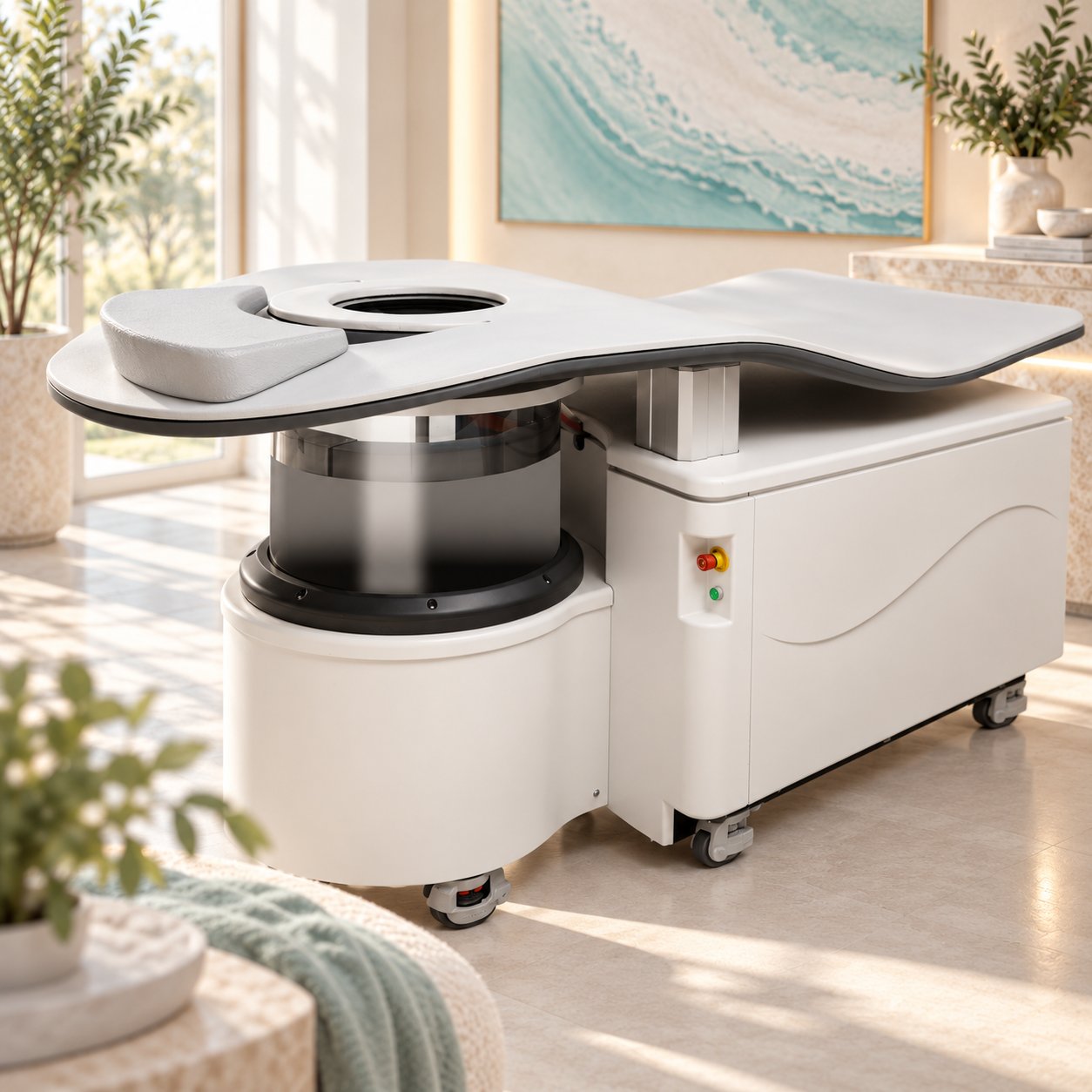 the QTI scanner in the sunlit suite